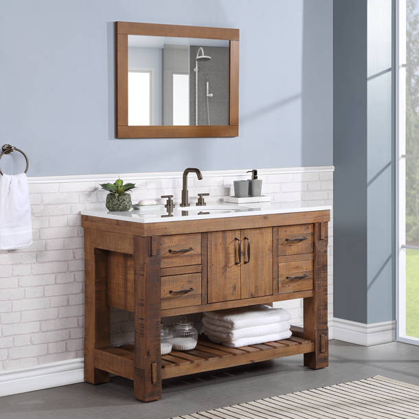 Three Posts™ Grigg 37'' Free Standing Single Bathroom Vanity with Cultured Marble Top & Reviews